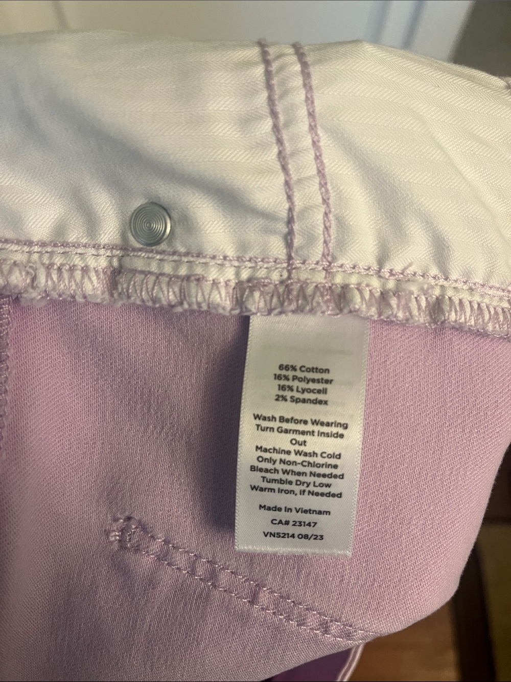 TALBOTS Slim Ankle Jean Women's 10 Lavender Purple Pants - Picture 6 of 6